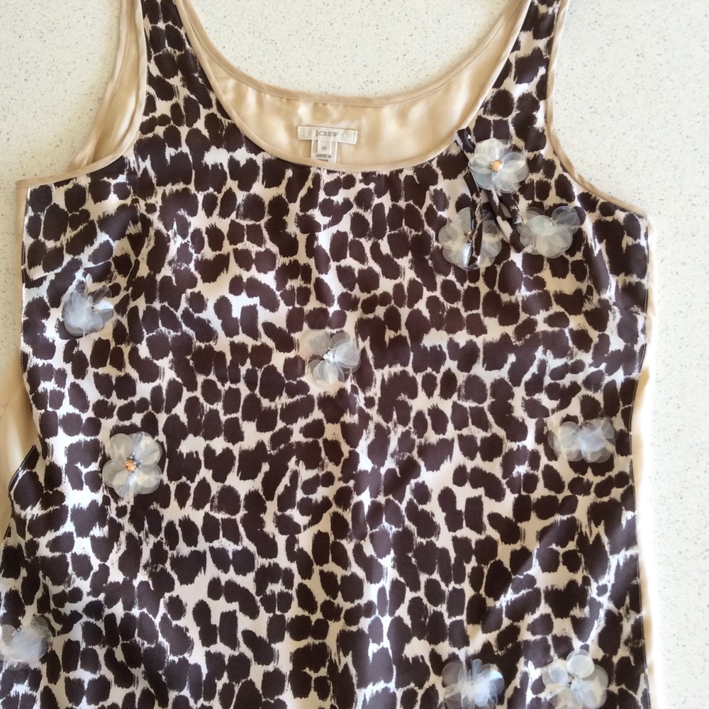 J.crew leopard print party top